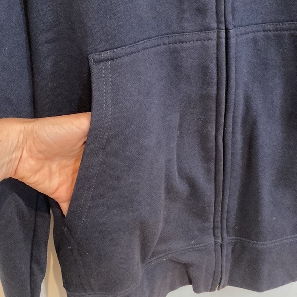 Vintage Men’s navy blue Phat Farm zip-up hooded sweatshirt size Large - Picture 4 of 10